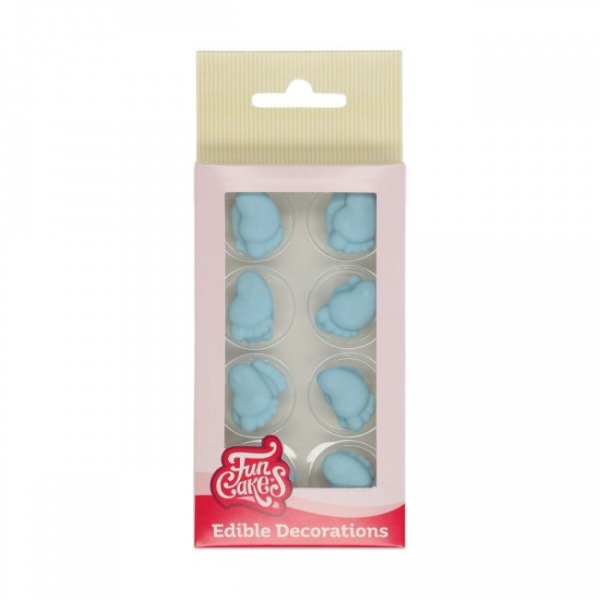 Sugar Decoration - Baby Feet Blue